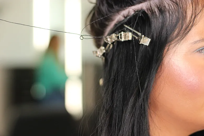 blog - hand tied extensions at silver Salon