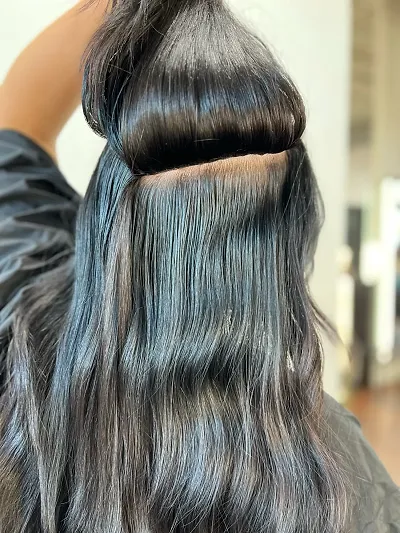 blog - hand tied extensions at silver Salon